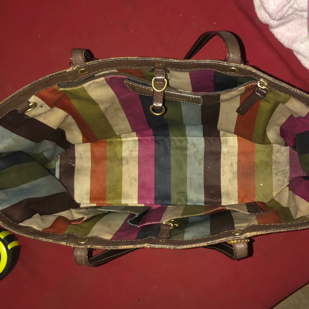 🛑SOLD🛑AUTHENTIC COACH TOTE - Picture 4 of 6